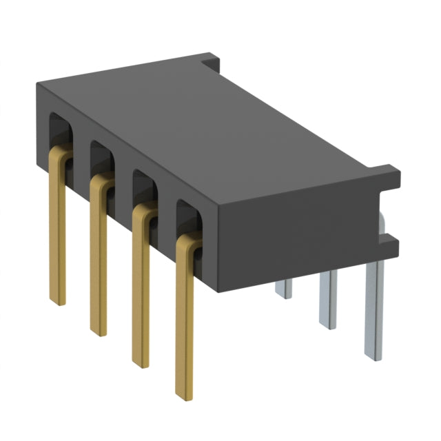 MMS-104-01-LM-SH by Samtec Inc. - CONNECTOR RECPT 4P 0.079 GOLD PCB R/A