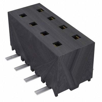MMS-104-02-L-DV by Samtec Inc. - CONNECTOR RECPT 8POS 0.079 GOLD SMD