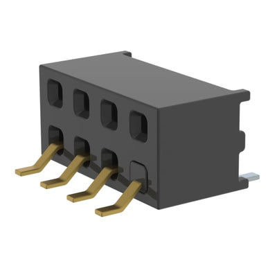 MMS-104-02-L-DH-01 by Samtec Inc. - CONNECTOR RECPT 8P 0.079 GOLD SMD R/A