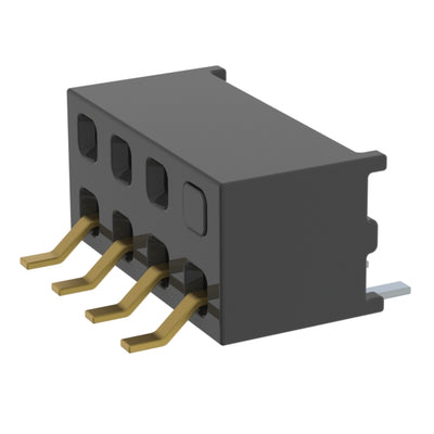 MMS-104-02-L-DH-02 by Samtec Inc. - CONNECTOR RECPT 8P 0.079 GOLD SMD R/A