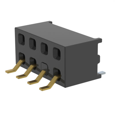MMS-104-02-L-DH-03 by Samtec Inc. - CONNECTOR RECPT 8P 0.079 GOLD SMD R/A
