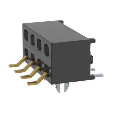 MMS-104-02-F-DH-LC-TR by Samtec Inc. - CONNECTOR RECPT 8P 0.079 GOLD SMD R/A