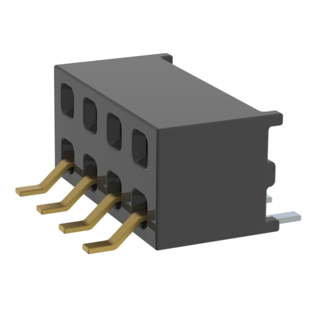 MMS-104-02-S-DH by Samtec Inc. - CONNECTOR RECPT 8P 0.079 GOLD SMD R/A