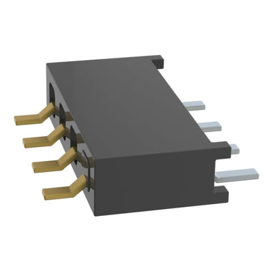 MMS-104-02-L-SH-01-TR by Samtec Inc. - CONNECTOR RECPT 4P 0.079 GOLD SMD R/A