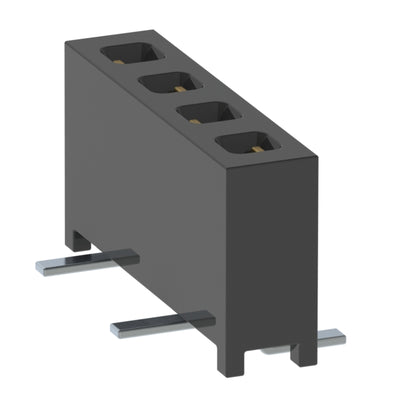 MMS-104-02-F-SV-P by Samtec Inc. - CONNECTOR RECPT 4POS 0.079 GOLD SMD