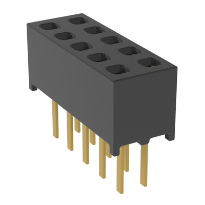 MMS-105-01-H-DV by Samtec Inc. - CONNECTOR RECPT 10POS 0.079 GOLD PCB