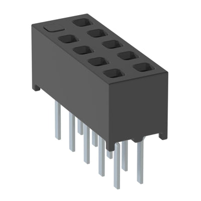 MMS-105-01-L-DV-09 by Samtec Inc. - CONNECTOR RECPT 10POS 0.079 GOLD PCB