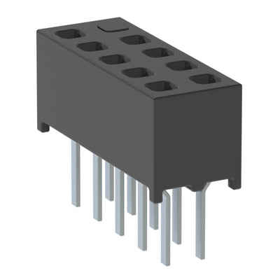 MMS-105-01-L-DV-10 by Samtec Inc. - CONNECTOR RECPT 10POS 0.079 GOLD PCB