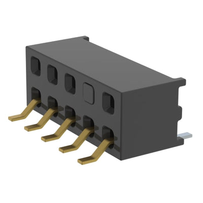 MMS-105-02-L-DH-04-TR by Samtec Inc. - CONNECTOR RECPT 10P 0.079 GOLD SMD R/A