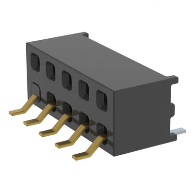 MMS-105-02-L-DH-09 by Samtec Inc. - CONNECTOR RECPT 10P 0.079 GOLD SMD R/A
