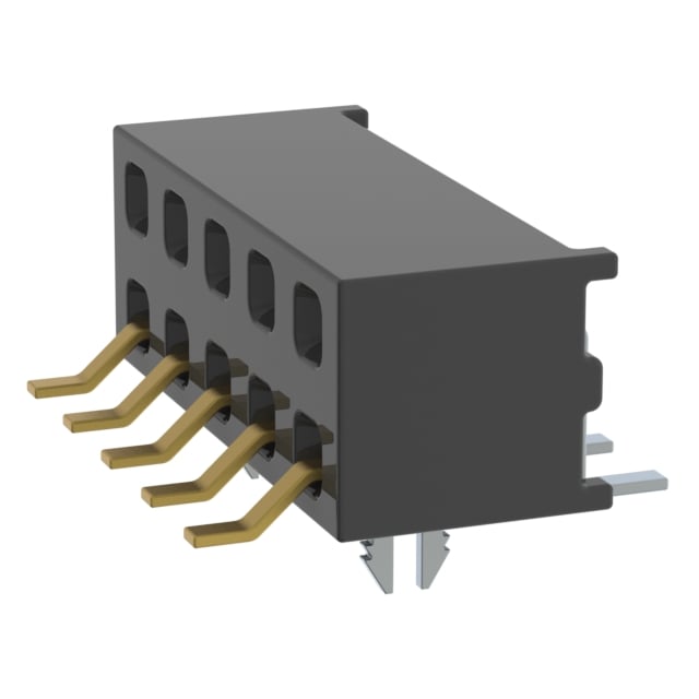 MMS-105-02-S-DH-LC by Samtec Inc. - CONNECTOR RECPT 10P 0.079 GOLD SMD R/A