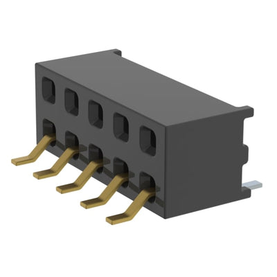 MMS-105-02-SM-DH by Samtec Inc. - CONNECTOR RECPT 10P 0.079 GOLD SMD R/A