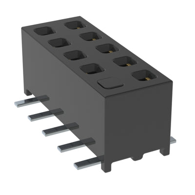 MMS-105-02-L-DV-01-P-TR by Samtec Inc. - CONNECTOR RECPT 10POS 0.079 GOLD SMD
