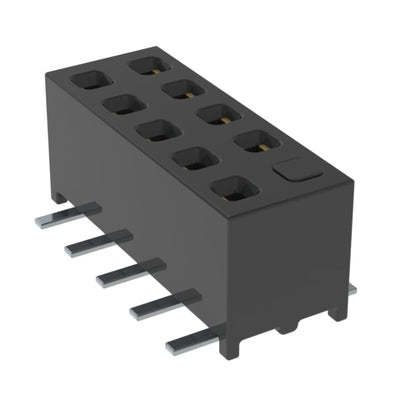 MMS-105-02-S-DV-02-K by Samtec Inc. - CONNECTOR RECPT 10POS 0.079 GOLD SMD