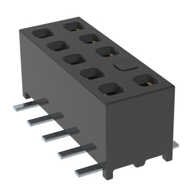 MMS-105-02-L-DV-04 by Samtec Inc. - CONNECTOR RECPT 10POS 0.079 GOLD SMD