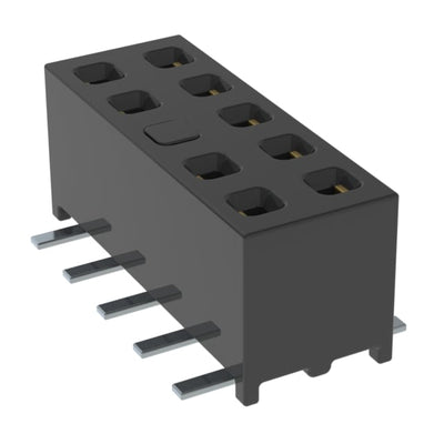 MMS-105-02-L-DV-05-K by Samtec Inc. - CONNECTOR RECPT 10POS 0.079 GOLD SMD