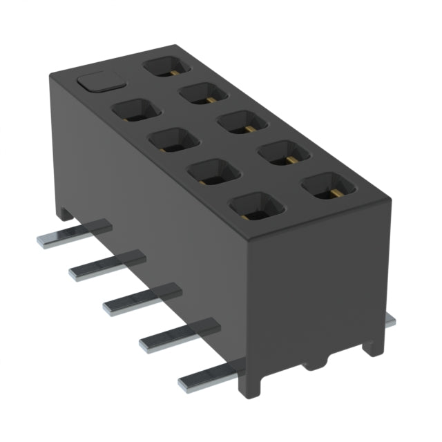 MMS-105-02-L-DV-09-K-TR by Samtec Inc. - CONNECTOR RECPT 10POS 0.079 GOLD SMD