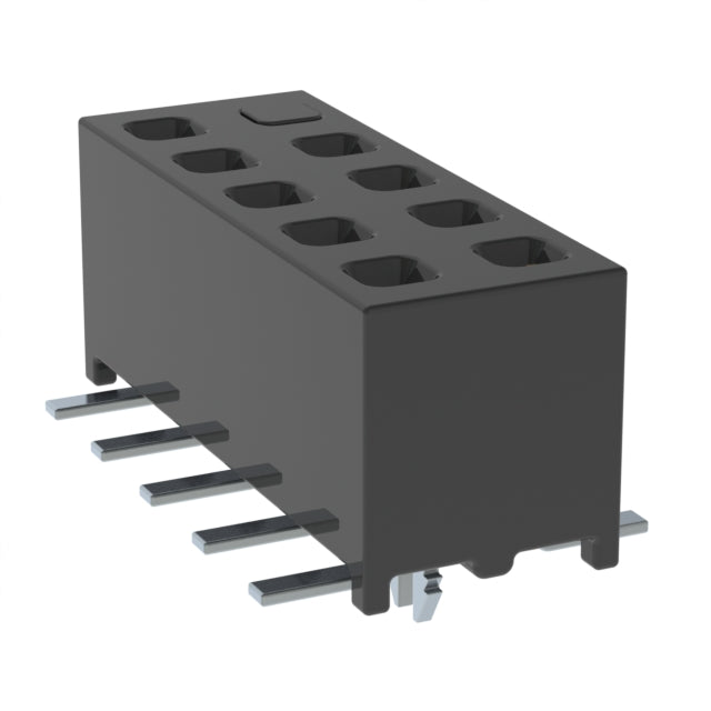 MMS-105-02-L-DV-LC-10-P-TR by Samtec Inc. - CONNECTOR RECPT 10POS 0.079 GOLD SMD