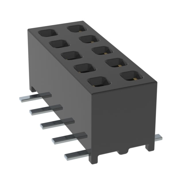 MMS-105-02-F-DV-K by Samtec Inc. - CONNECTOR RECPT 10POS 0.079 GOLD SMD