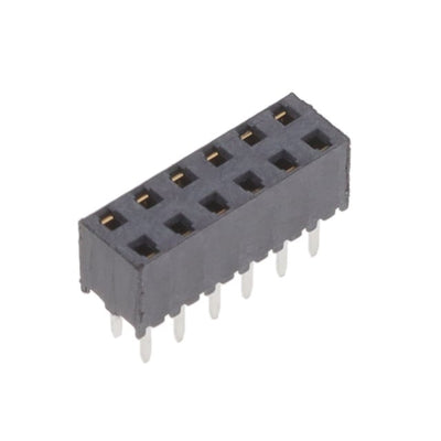 MMS-106-01-F-DV by Samtec Inc. - CONNECTOR RECPT 12POS 0.079 GOLD PCB