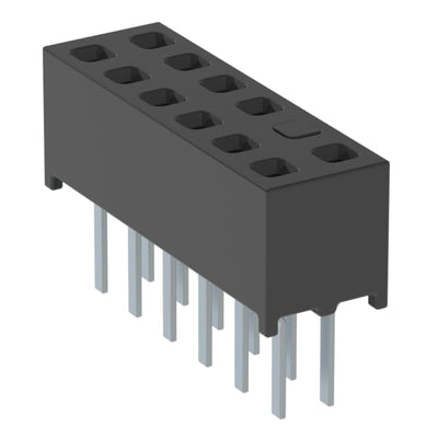 MMS-106-01-L-DV-04 by Samtec Inc. - CONNECTOR RECPT 12POS 0.079 GOLD PCB