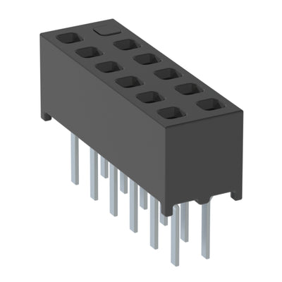 MMS-106-01-L-DV-12 by Samtec Inc. - CONNECTOR RECPT 12POS 0.079 GOLD PCB