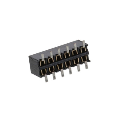 MMS-106-02-L-DV-TR by Samtec Inc. - CONNECTOR RECPT 12POS 0.079 GOLD SMD