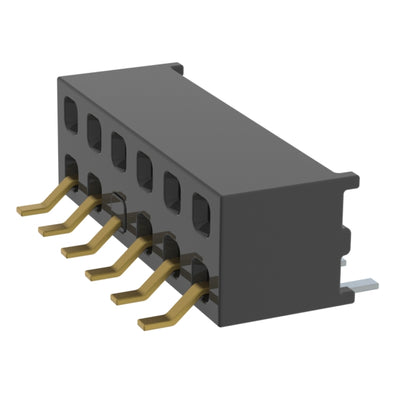 MMS-106-02-L-DH-07 by Samtec Inc. - CONNECTOR RECPT 12P 0.079 GOLD SMD R/A