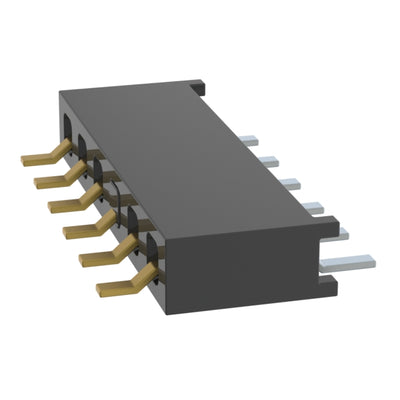 MMS-106-02-L-SH-03 by Samtec Inc. - CONNECTOR RECPT 6P 0.079 GOLD SMD R/A