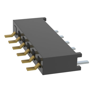 MMS-106-02-L-SH-06 by Samtec Inc. - CONNECTOR RECPT 6P 0.079 GOLD SMD R/A
