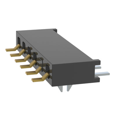 MMS-106-02-L-SH-LC-02 by Samtec Inc. - CONNECTOR RECPT 6P 0.079 GOLD SMD R/A
