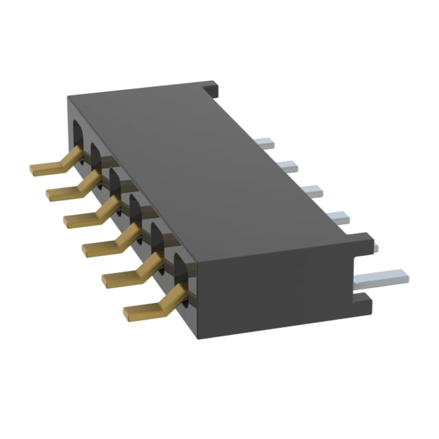 MMS-106-02-S-SH by Samtec Inc. - CONNECTOR RECPT 6P 0.079 GOLD SMD R/A