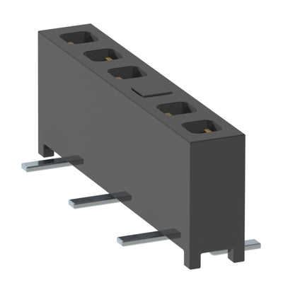 MMS-106-02-L-SV-03 by Samtec Inc. - CONNECTOR RECPT 6POS 0.079 GOLD SMD
