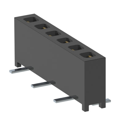 MMS-106-02-F-SV by Samtec Inc. - CONNECTOR RECPT 6POS 0.079 GOLD SMD