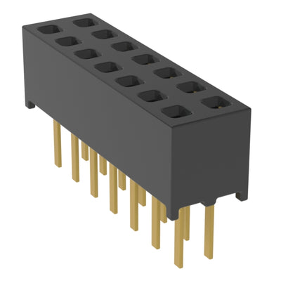 MMS-107-01-H-DV by Samtec Inc. - CONNECTOR RECPT 14POS 0.079 GOLD PCB