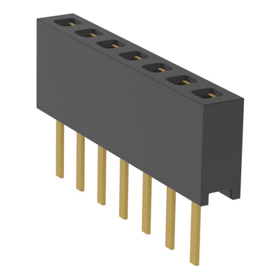 MMS-107-01-H-SV by Samtec Inc. - CONNECTOR RECPT 7POS 0.079 GOLD PCB