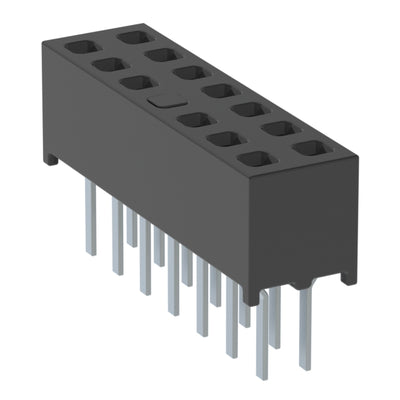 MMS-107-01-F-DV-07 by Samtec Inc. - CONNECTOR RECPT 14POS 0.079 GOLD PCB