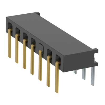 MMS-107-01-L-SH-03 by Samtec Inc. - CONNECTOR RECPT 7P 0.079 GOLD PCB R/A