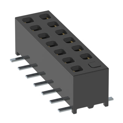 MMS-107-02-LM-DV-02 by Samtec Inc. - CONNECTOR RECPT 14POS 0.079 GOLD SMD