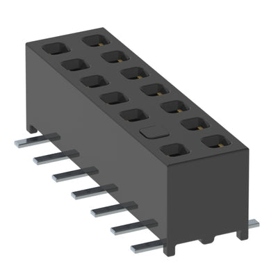 MMS-107-02-L-DV-03 by Samtec Inc. - CONNECTOR RECPT 14POS 0.079 GOLD SMD