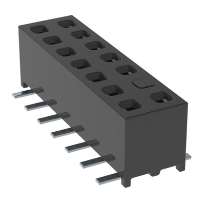 MMS-107-02-LM-DV-04-M-TR by Samtec Inc. - CONNECTOR RECPT 14POS 0.079 GOLD SMD