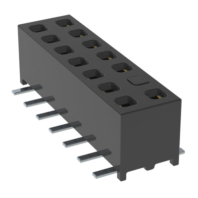 MMS-107-02-LM-DV-04-K-TR by Samtec Inc. - CONNECTOR RECPT 14POS 0.079 GOLD SMD