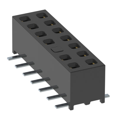 MMS-107-02-L-DV-05-M-TR by Samtec Inc. - CONNECTOR RECPT 14POS 0.079 GOLD SMD