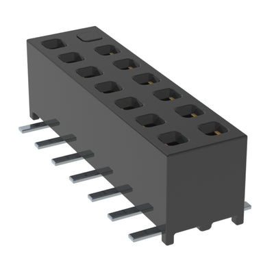 MMS-107-02-L-DV-14 by Samtec Inc. - CONNECTOR RECPT 14POS 0.079 GOLD SMD