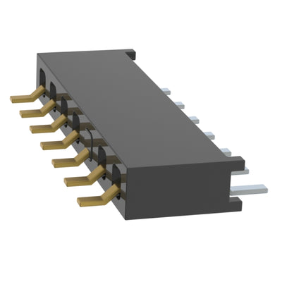 MMS-107-02-L-SH-03 by Samtec Inc. - CONNECTOR RECPT 7P 0.079 GOLD SMD R/A