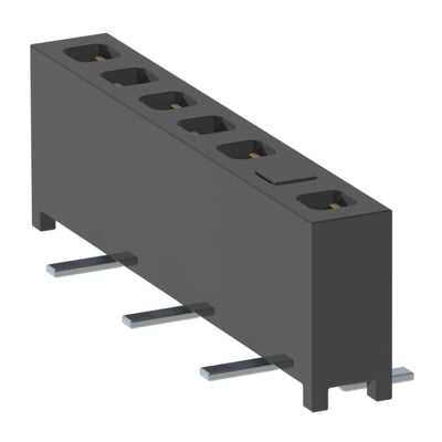 MMS-107-02-F-SV-02-P-TR by Samtec Inc. - CONNECTOR RECPT 7POS 0.079 GOLD SMD