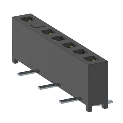MMS-107-02-L-SV-06-P by Samtec Inc. - CONNECTOR RECPT 7POS 0.079 GOLD SMD