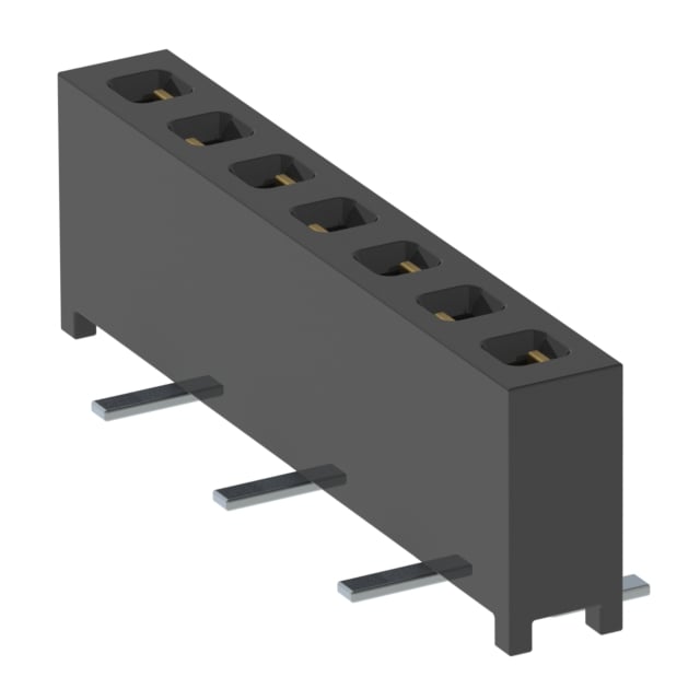MMS-107-02-F-SV-P by Samtec Inc. - CONNECTOR RECPT 7POS 0.079 GOLD SMD