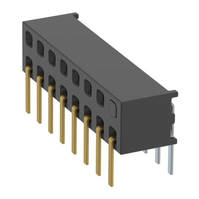 MMS-108-01-L-DH-02 by Samtec Inc. - CONNECTOR RECPT 16P 0.079 GOLD PCB R/A