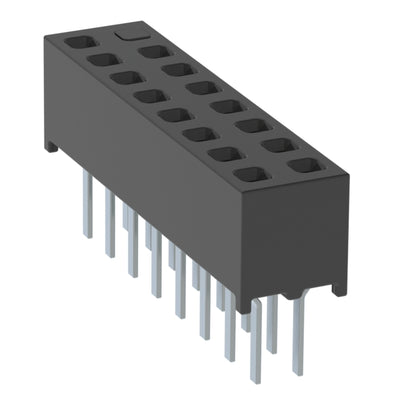 MMS-108-01-L-DV-16 by Samtec Inc. - CONNECTOR RECPT 16POS 0.079 GOLD PCB